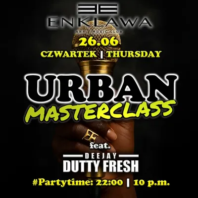 URBAN MASTERCLASS Latino & R'n'B | CZWARTEK 26.06
